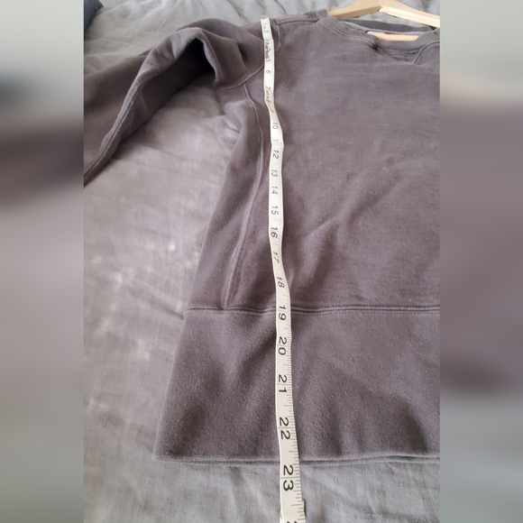 American Giant Heavy Weight Charcoal Grey Vintage Wash Sweatshirt Made In USA - Picture 11 of 12